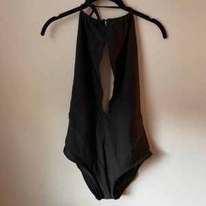 Aerie Black One-Piece Swimsuit - Size L